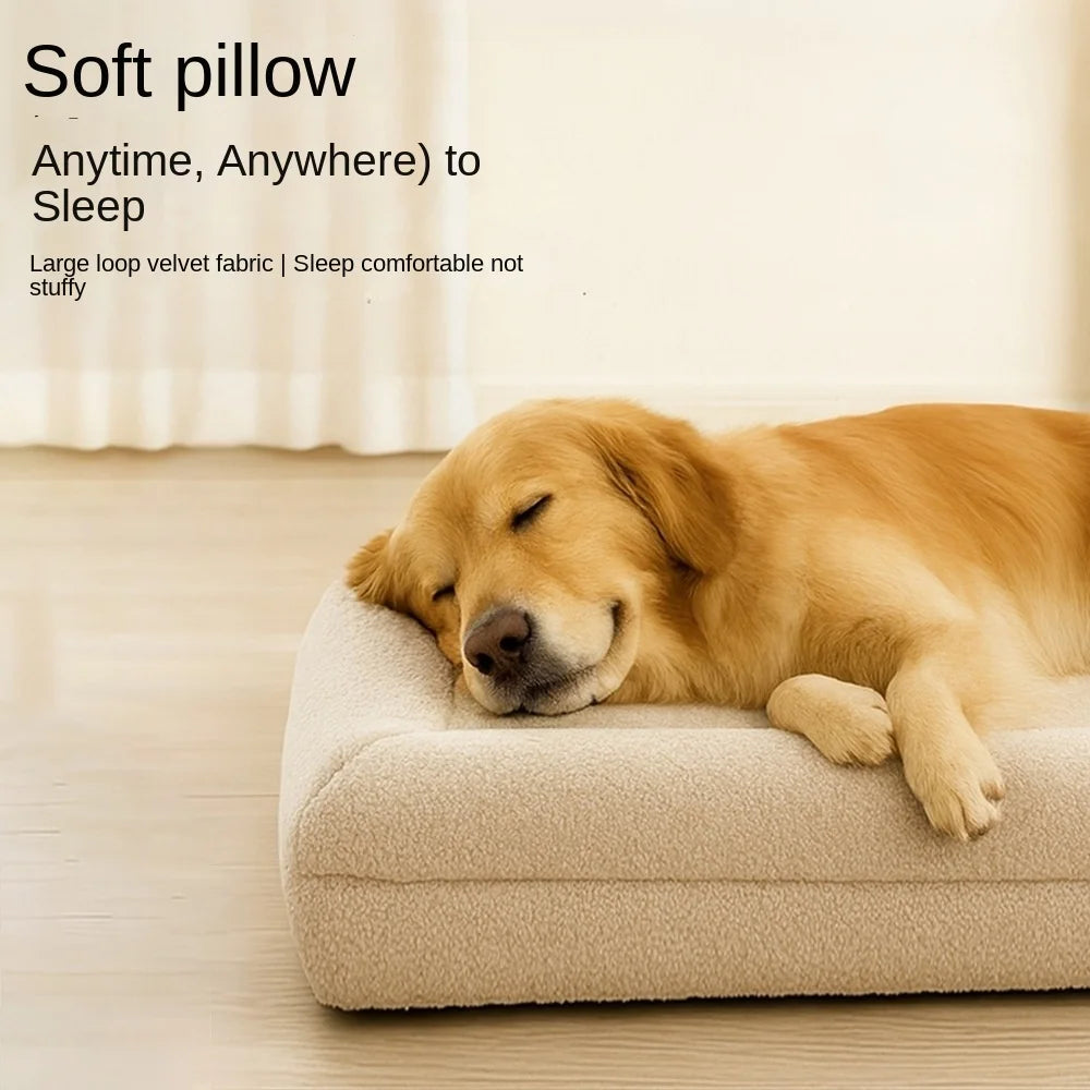Luxury Pet Bed for Dogs & Cats, Soft Foam, Washable Cover, All-Season Comfort, Durable & Stylish