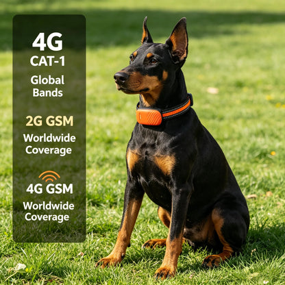 4G GPS Pet Tracker Collar for Dogs & Cats – Real-Time Tracking