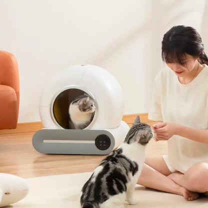 Smart Self‑Cleaning Cat Litter Box – Automatic Odor Control  WiFi  65L Large Space