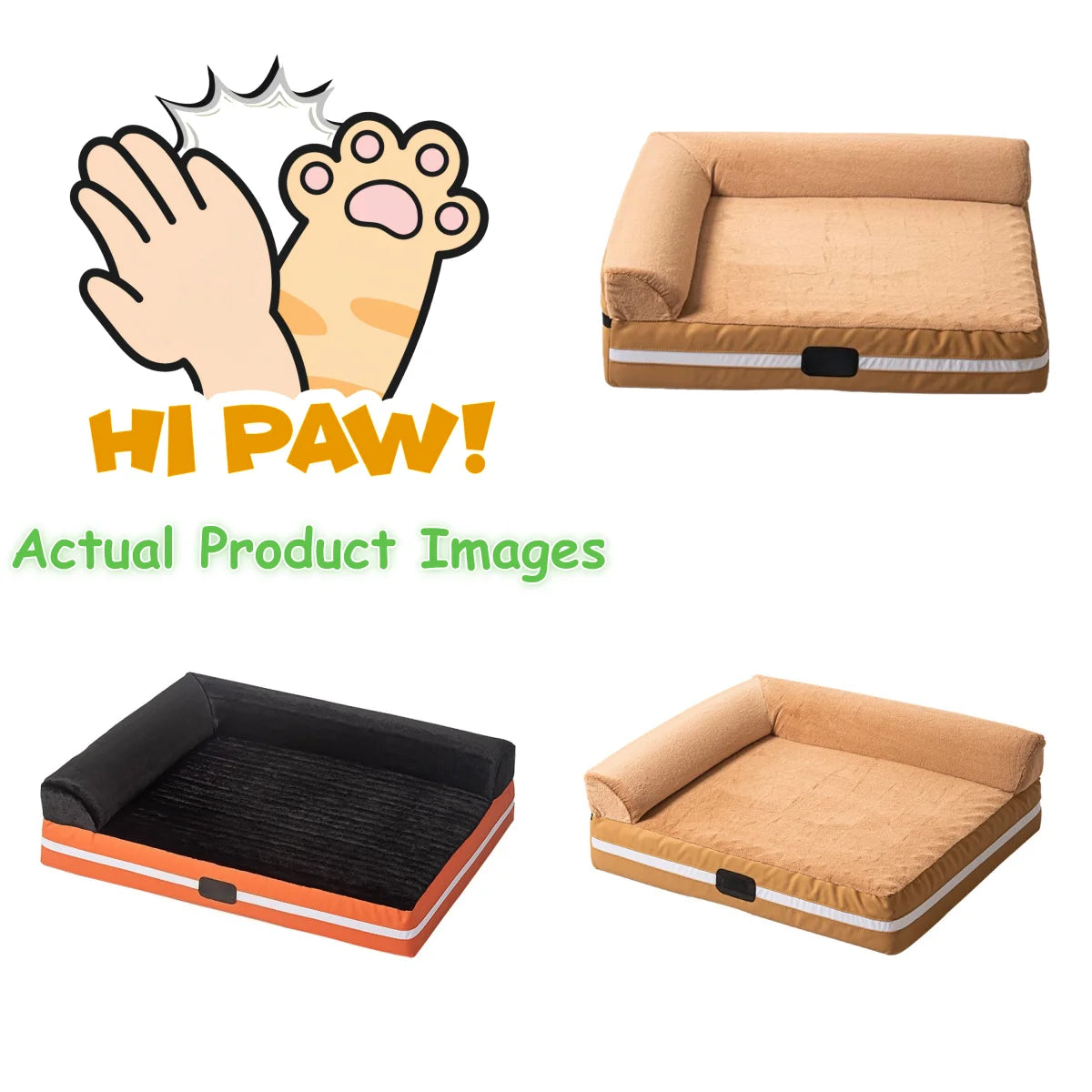 Ultra Luxury Smart Pet Bed – Heated/Adjustable Temperature Waterproof LED Comfort