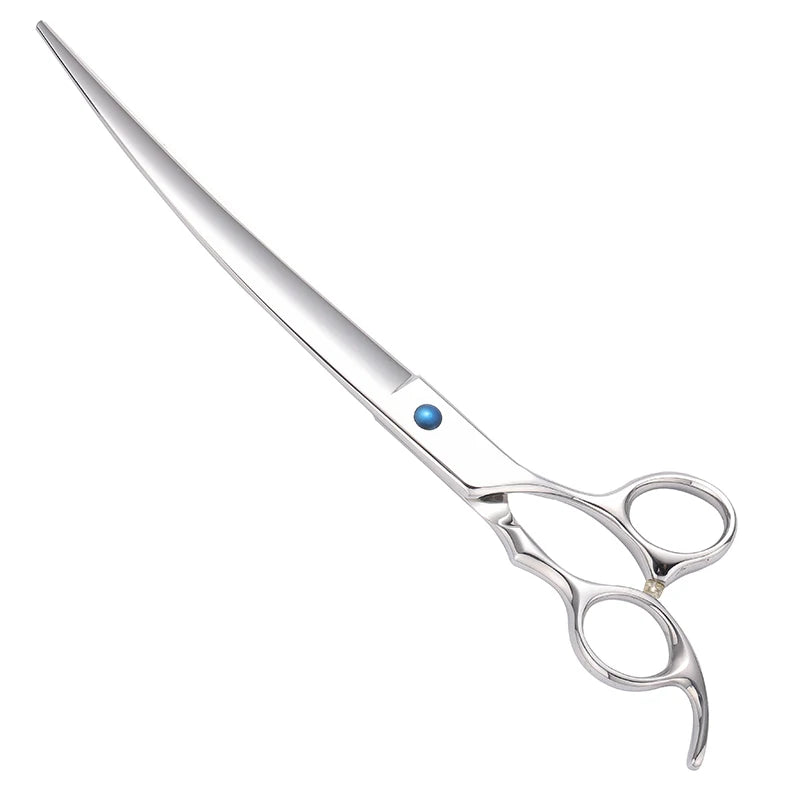 HUASIS HU27 Classic Style 6.5" 7" 7.5" 8" Curved Dog Grooming Scissors Ergonomic Pets Shears 440C Sharp Safe Comfortable