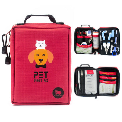 160pcs Complete Portable Molle Pet First Aid Kit Dog Emergency Trauma Care Kits for Pet Store   Camping Hiking Traning Rescue