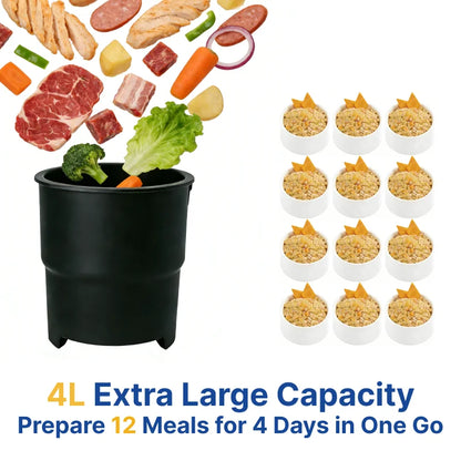 4L Smart Automatic Pet Food Maker & Feeder – Self-Cleaning Meal Prep Machine for Dogs & Cats
