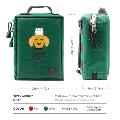 160pcs Complete Portable Molle Pet First Aid Kit Dog Emergency Trauma Care Kits for Pet Store   Camping Hiking Traning Rescue