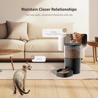 Tuya Dog Cat Smart Pet Feeder Wi-Fi Mobile Phone App Remote Control Microchip Automatic Cat Feeder With 3L