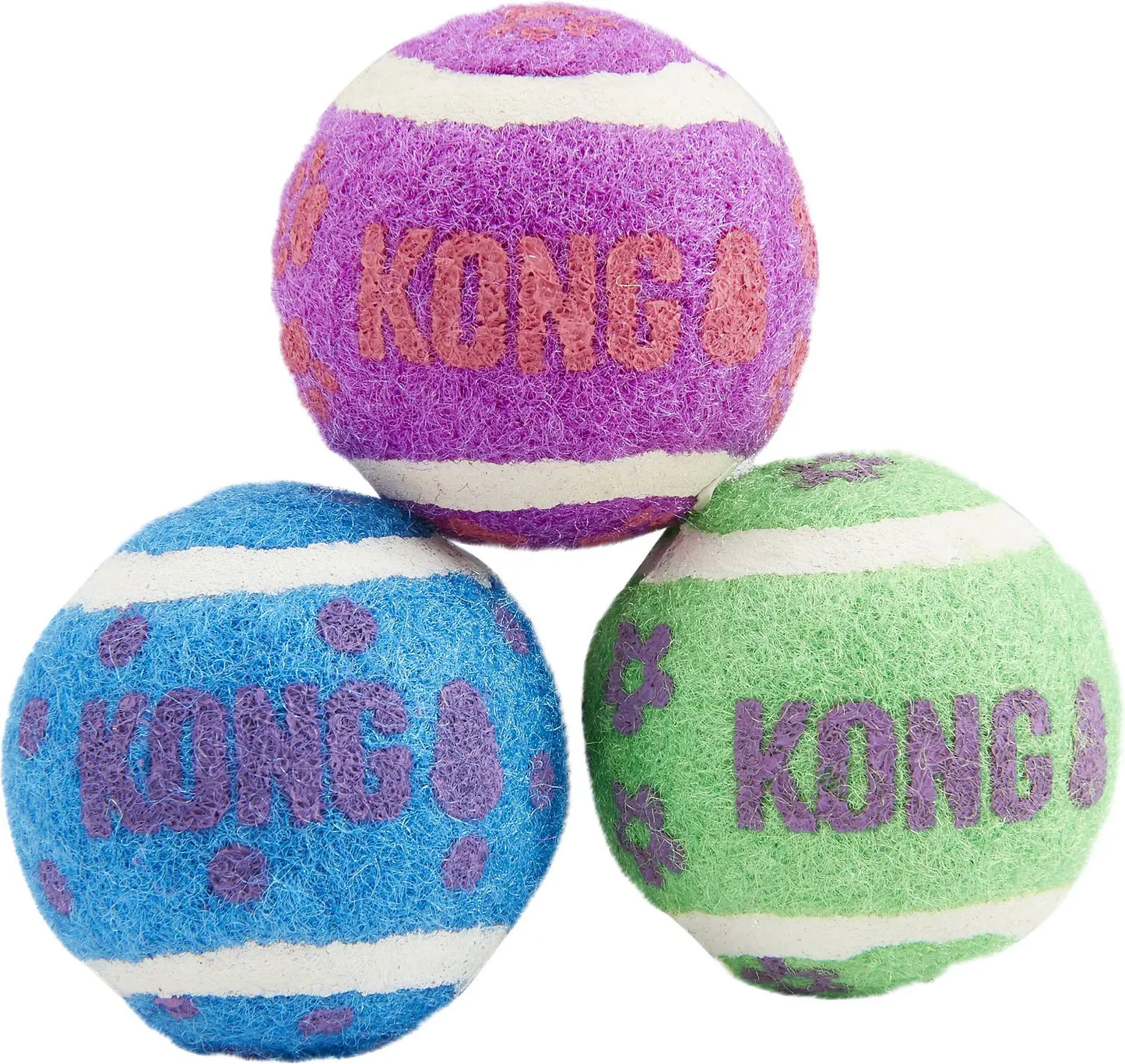 KONG Tennis Balls with Bells Cat Toy