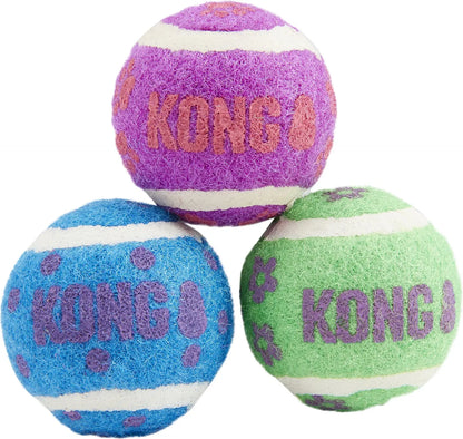 KONG Tennis Balls with Bells Cat Toy