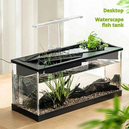 Modern Eco‑Friendly Plastic Desktop Aquarium – Small Rectangular Fish Tank