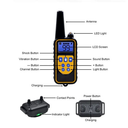 Waterproof Dog Training Collar – Adjustable Electric Training Collar for Dogs