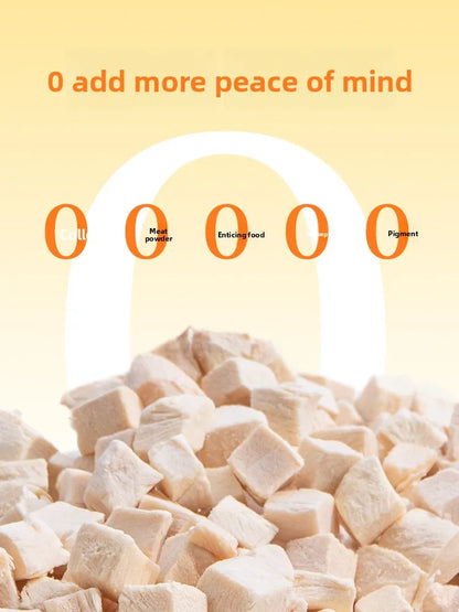 100% Pure Freeze-Dried Chicken Breast Treats for Cats & Dogs High Protein