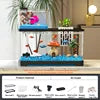 Desktop Ecology Fish Tank – Transparent LED Aquarium with Oxygen & Energy Saving Design