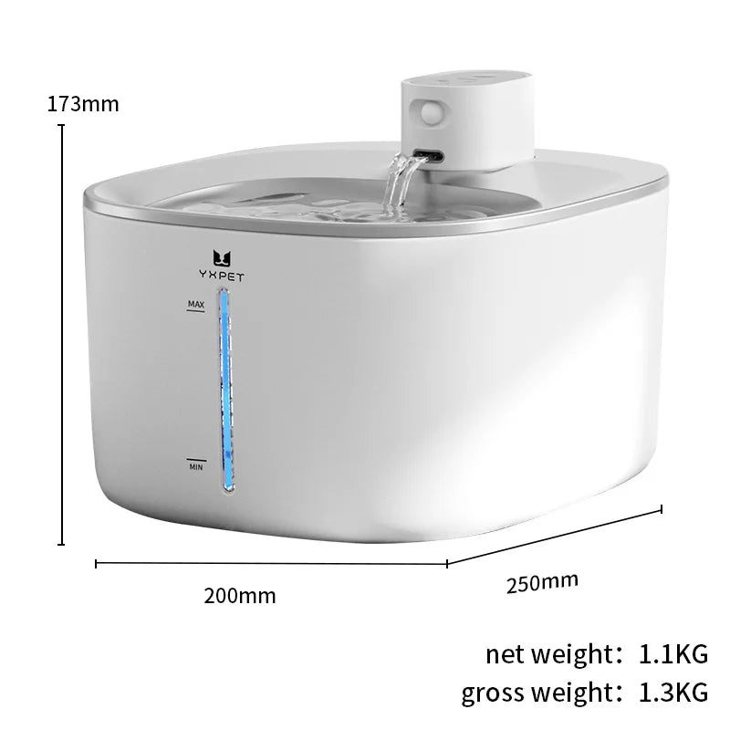 4L Stainless Steel Automatic Pet Water Fountain for Dogs and Cats – Indoor/Outdoor