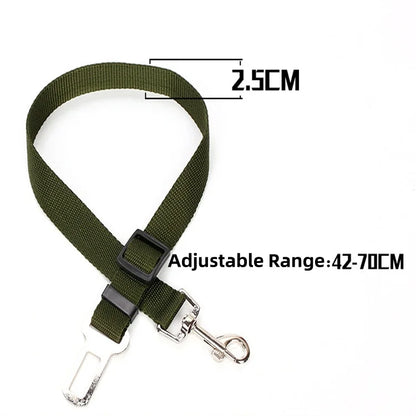 Pet Cat Dog Vehicle Leash Nylon Adjustable Car Seat Dog Safety Belt Dog Car Leash