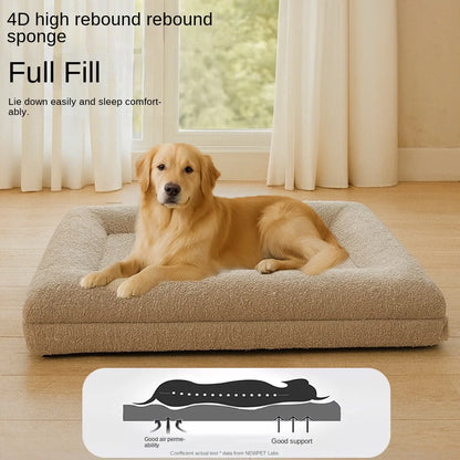 Luxury Pet Bed for Dogs & Cats, Soft Foam, Washable Cover, All-Season Comfort, Durable & Stylish