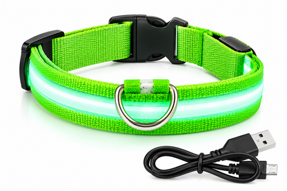 LED Luminous Collar 3 Modes USB Rechargeable – back view