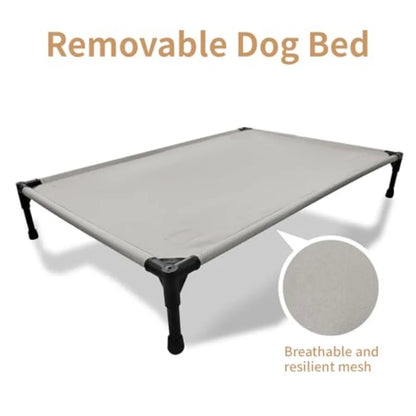 Elevated Cooling Dog Bed Orthopedic Pet Bed for Dogs Removable Washable Cover Indoor and Outdoor Raised Pet Bed with Breathable