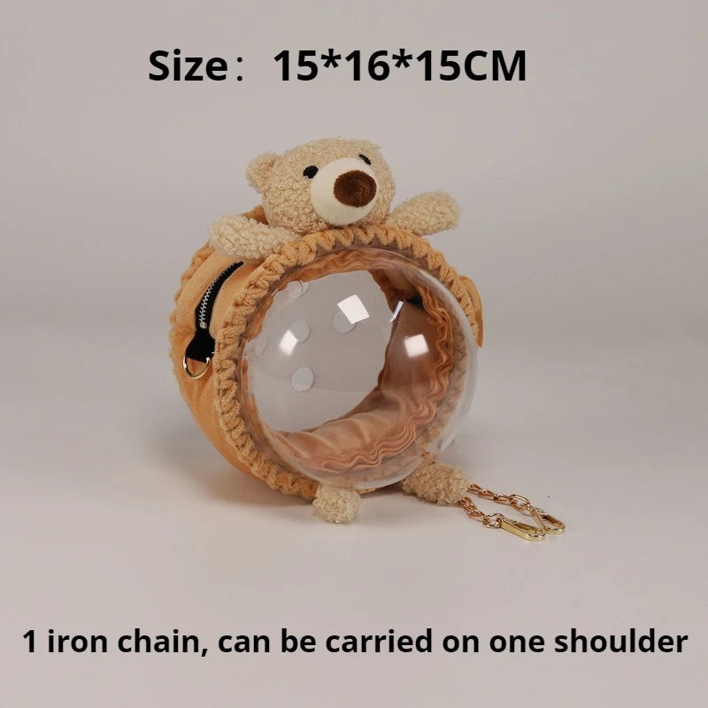 Small Pet Carrier Bag Outdoor Breathable Portable Hamster Carry Bag Rabbit Parrot Hedgehog Suitcase Small Animal Travel Bags