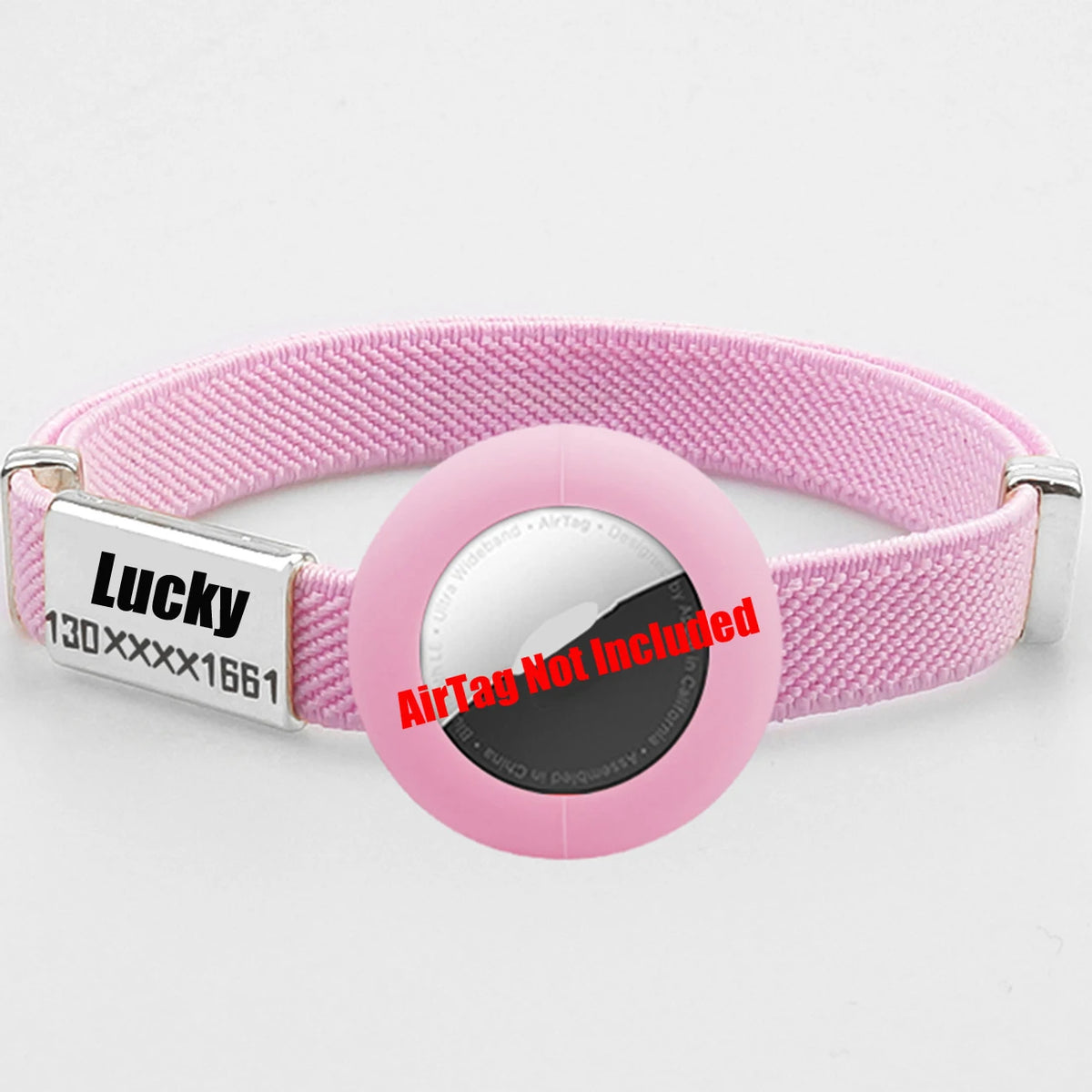 Fashion AirTag Cat Collar with Custom Name Tag & Holder