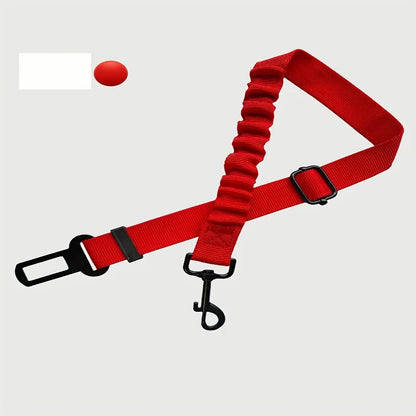 Adjustable Dog Seat Belt Harness - Elastic Nylon Retractable Safety Restraint with Secure Clasps for All Dog Sizes, Dog Harness