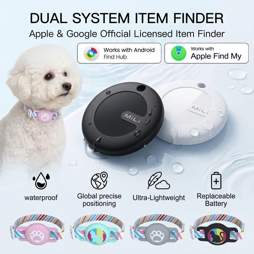 Smart Bluetooth Tracker for Apple Find My & Google Find Hub
