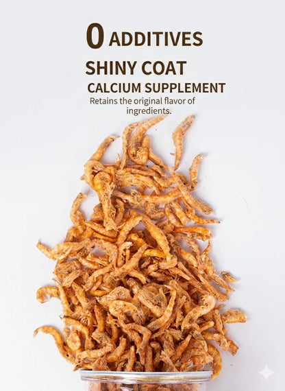 Premium Freeze-Dried Krill Cat Treats for Dental Health & Nutrition