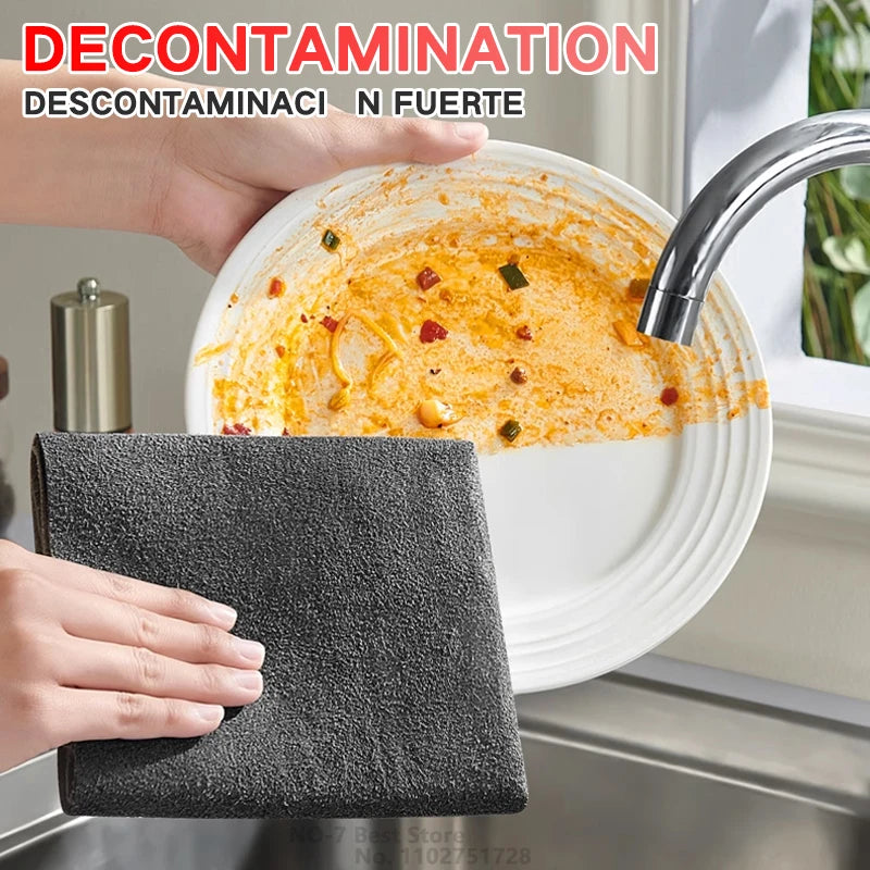 Reusable Microfiber Cleaning Cloths – Lint-Free Glass & Kitchen Towels