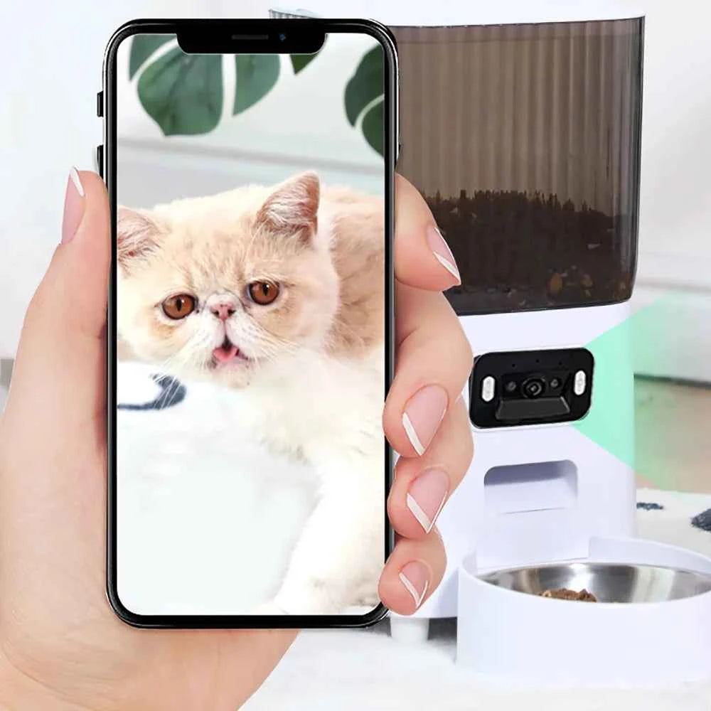 Smart Automatic Pet Feeder – 5L Capacity  Single/Double Bowl  WiFi & Camera Options