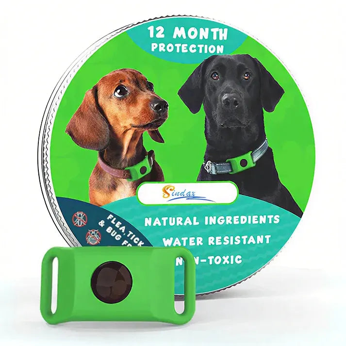 Natural Flea & Tick Repellent Pendant for Dogs & Cats – Essential Oil Pet Collar Tag