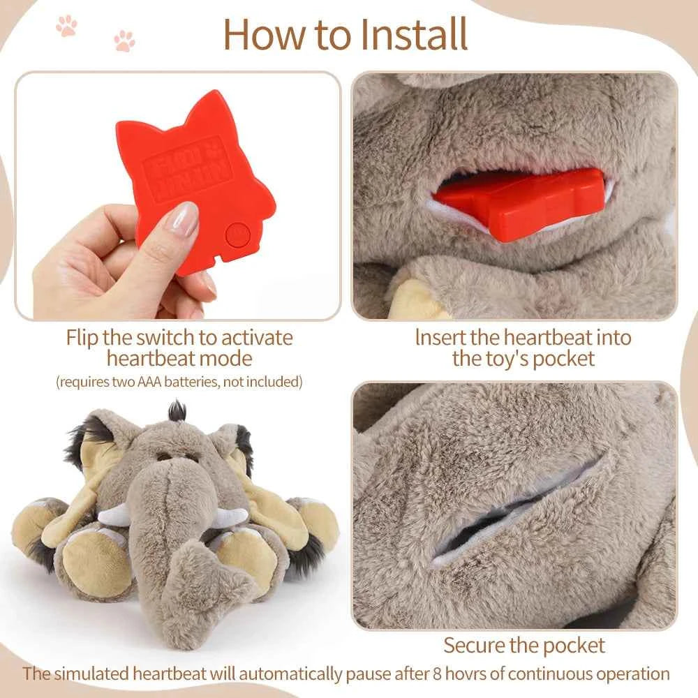 Heartbeat Plush Halloween Dog Toy