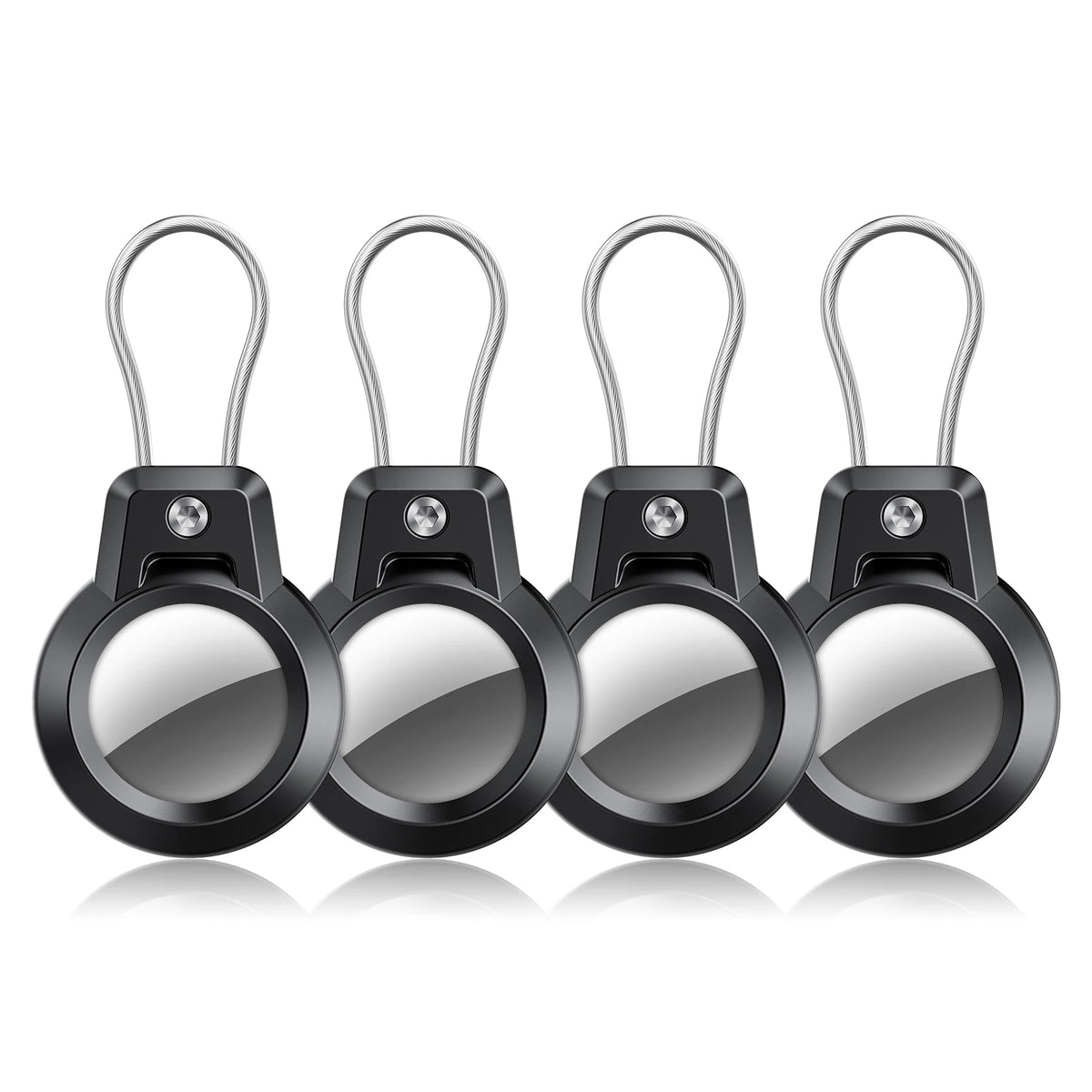 GITFOS AirTag Holder with Keychain for Luggage, Pets & Keys