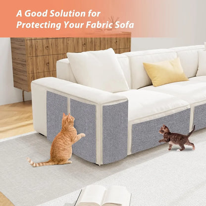 Cat Scratch Protector with Selfadhesive Freeform Cutting Carpet Mat Cat Scratch Protection Furniture Pet Training Sofa Protector