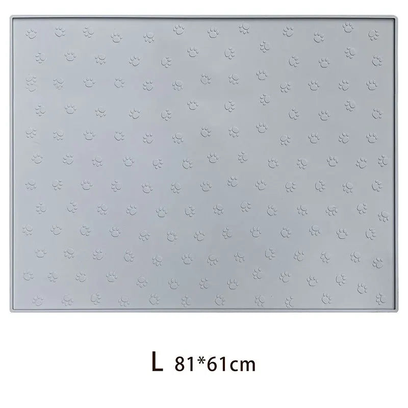 Waterproof Silicone Pet Feeding Mat – Non-Slip Food & Water Bowl Placemat for Dogs & Cats
