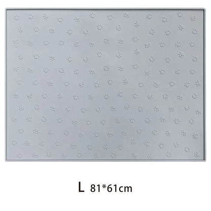 Waterproof Silicone Pet Feeding Mat – Non-Slip Food & Water Bowl Placemat for Dogs & Cats