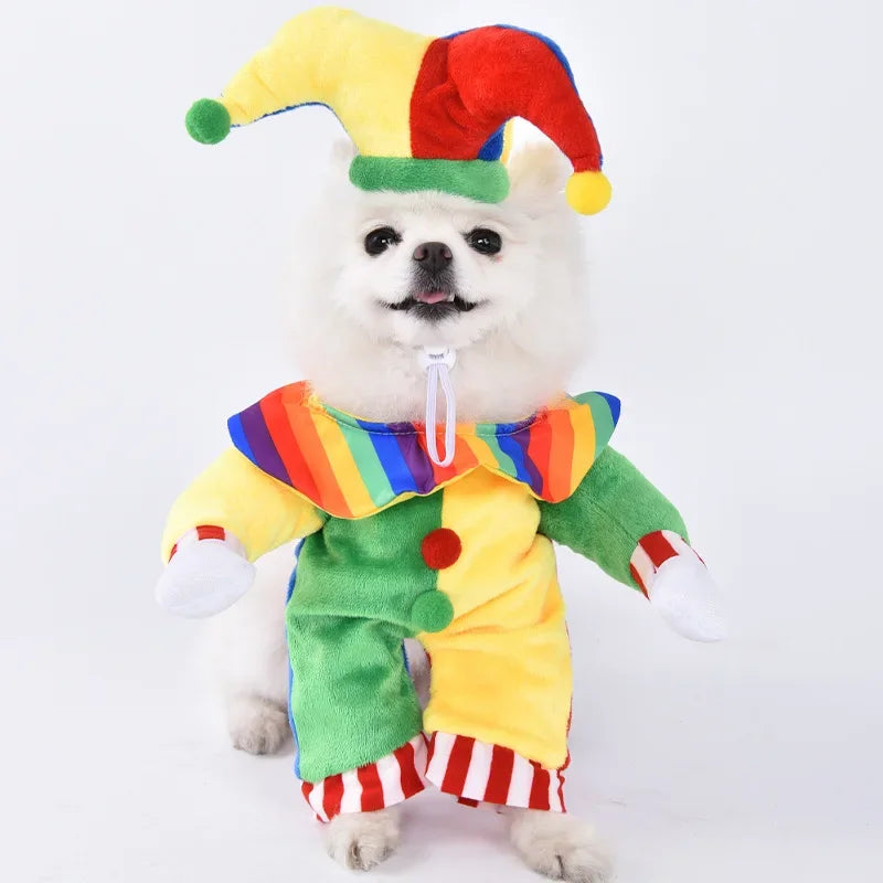 Funny Halloween Pet Costume for Small/Medium Dogs & Cats - Adjustable Puppy Cosplay for French Bulldogs, Chihuahuas & More