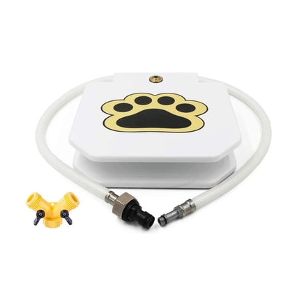 Press-type Automatic Dog Water Fountain Outdoor Pet Water Dispenser for Courtyard with Hose Garden Step-on Activated Sprinkler