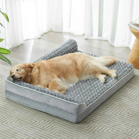 Orthopedic Dog Bed for Large Dogs – Waterproof Sofa-Style Bed with Removable Washable Cover, Non-Slip Base & Joint Support