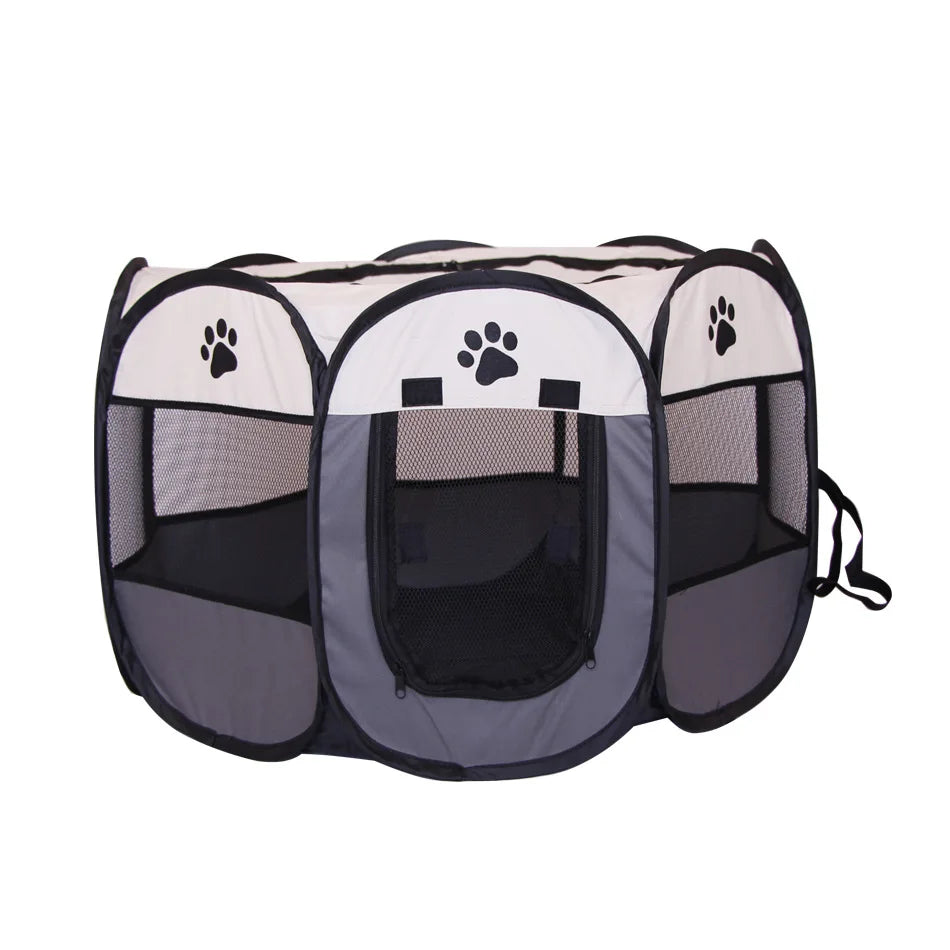 Portable Folding Pet Playpen Tent – Dog & Cat Enclosure