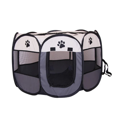 Portable Folding Pet Playpen Tent – Dog & Cat Enclosure