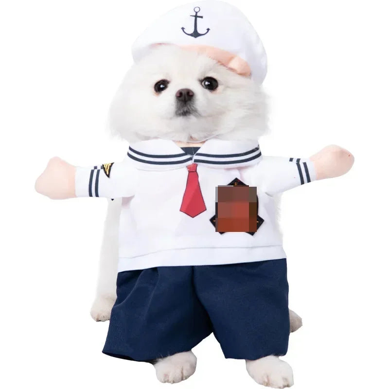 Funny Halloween Pet Costume for Small/Medium Dogs & Cats - Adjustable Puppy Cosplay for French Bulldogs, Chihuahuas & More