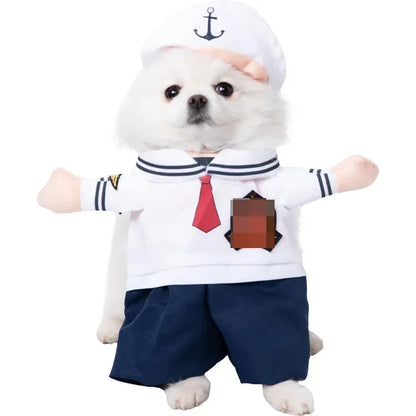 Funny Halloween Pet Costume for Small/Medium Dogs & Cats - Adjustable Puppy Cosplay for French Bulldogs, Chihuahuas & More