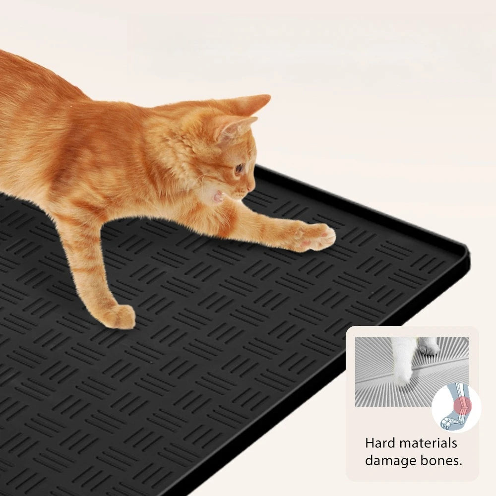 Waterproof Silicone Pet Feeding Mat – Non-Slip Dog & Cat Food Bowl Placemat | Large Easy-Clean Floor Protector