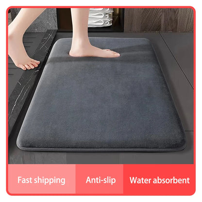 Super Absorbent Non-Slip Floor Mat for Bathroom & Home