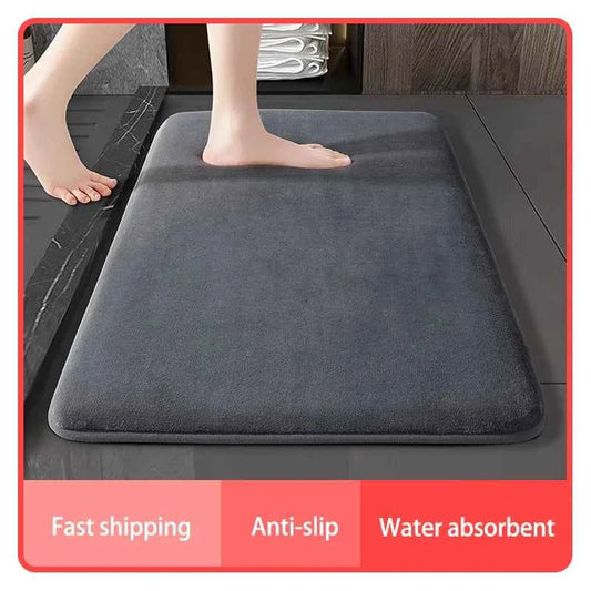 Super Absorbent Non-Slip Floor Mat for Bathroom & Home