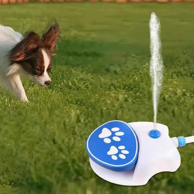 Dog Water Fountain Paw Press Outdoor Dog Sprinkler Toy Dog Water Fountain Toy Dog Water Toy Drinking Sprinkler Easy Activated
