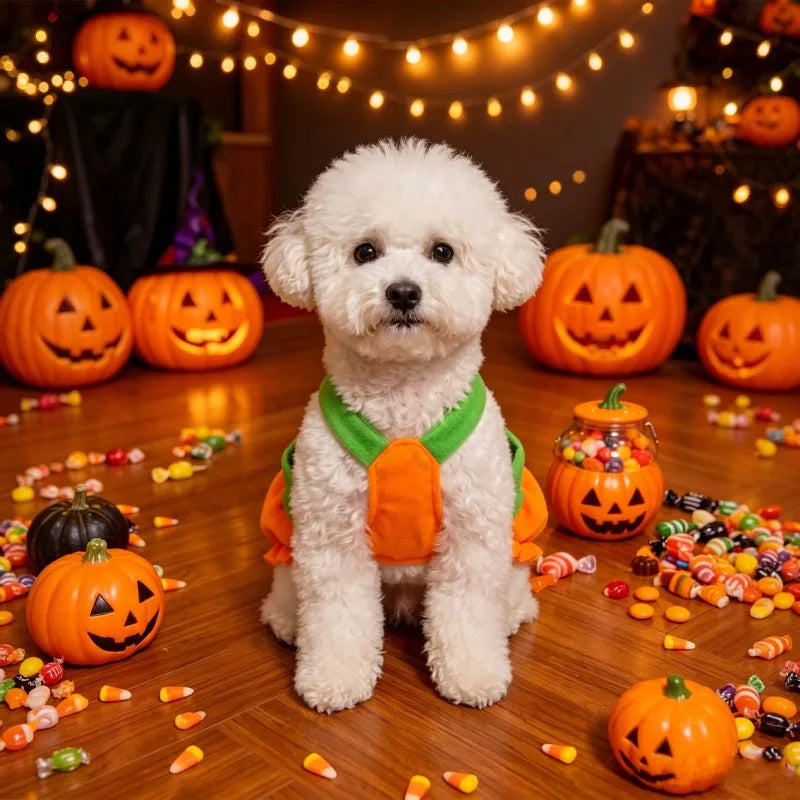 Adjustable Pumpkin Costume for Dogs & Cats