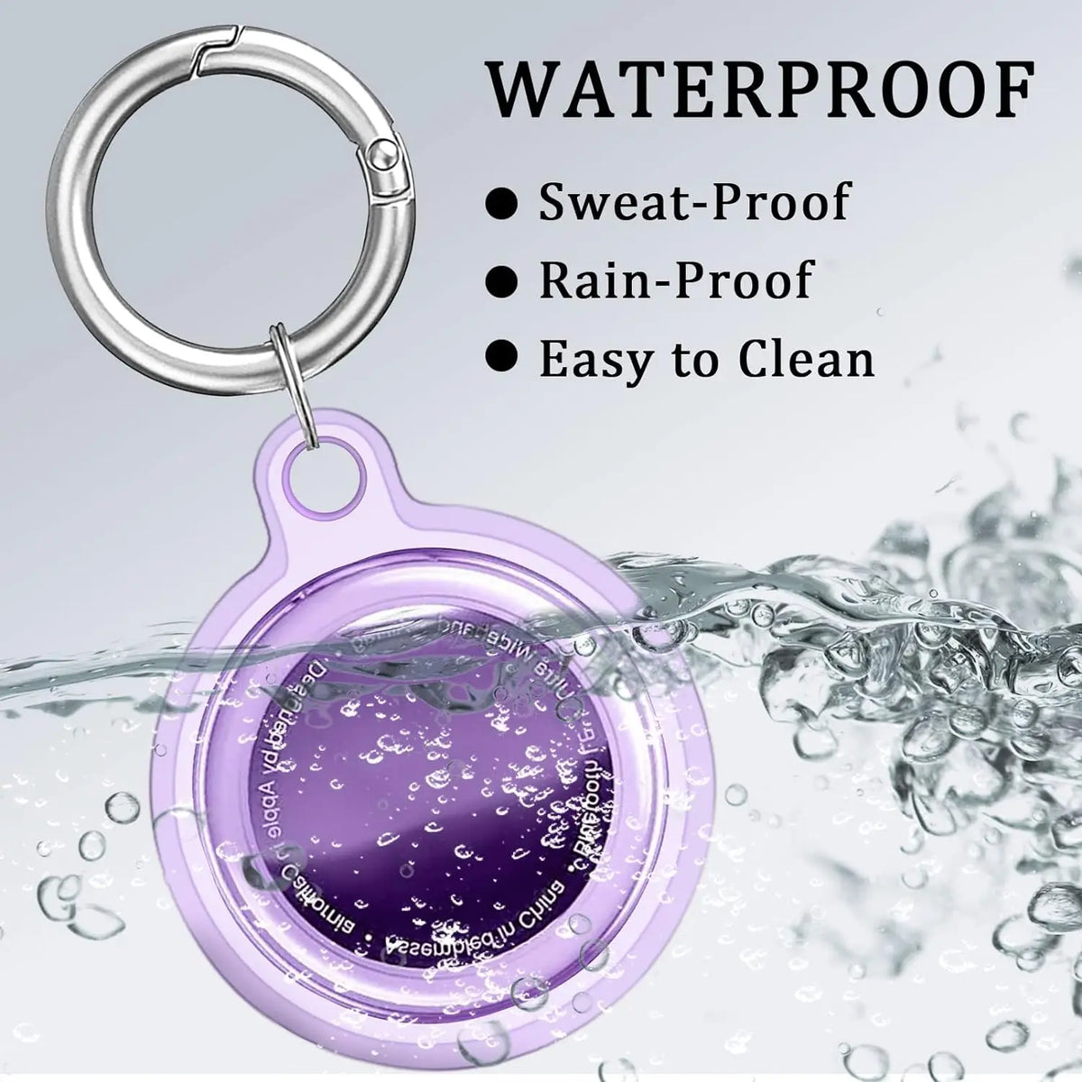 8/4/2 Pack AirTag Keychain Case – Waterproof Dog & Cat Holder