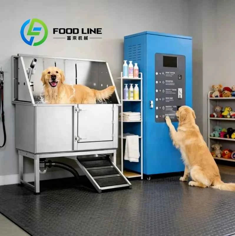 Pet Washing Machine For Fitness Center Pet Zone Small Dog Cat Bathing Equipment For Member Pet Grooming