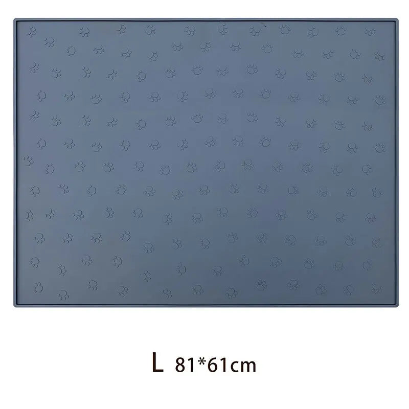Waterproof Silicone Pet Feeding Mat – Non-Slip Food & Water Bowl Placemat for Dogs & Cats