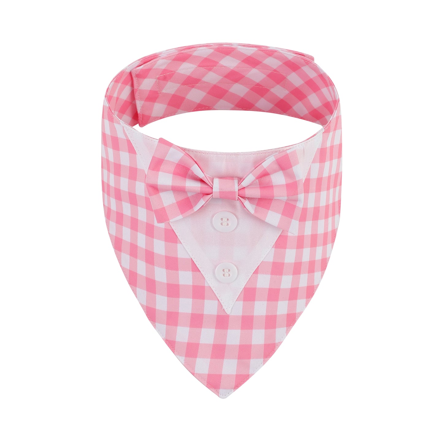 Sucado Dog Bandana with Bow Tie, Formal Tuxedo Pet Triangle Scarf, Adjustable Velcro Wedding Outfit for Small Medium Large Dogs