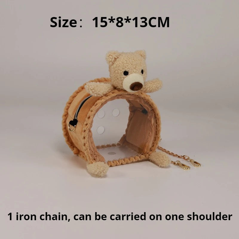 Small Pet Carrier Bag Outdoor Breathable Portable Hamster Carry Bag Rabbit Parrot Hedgehog Suitcase Small Animal Travel Bags